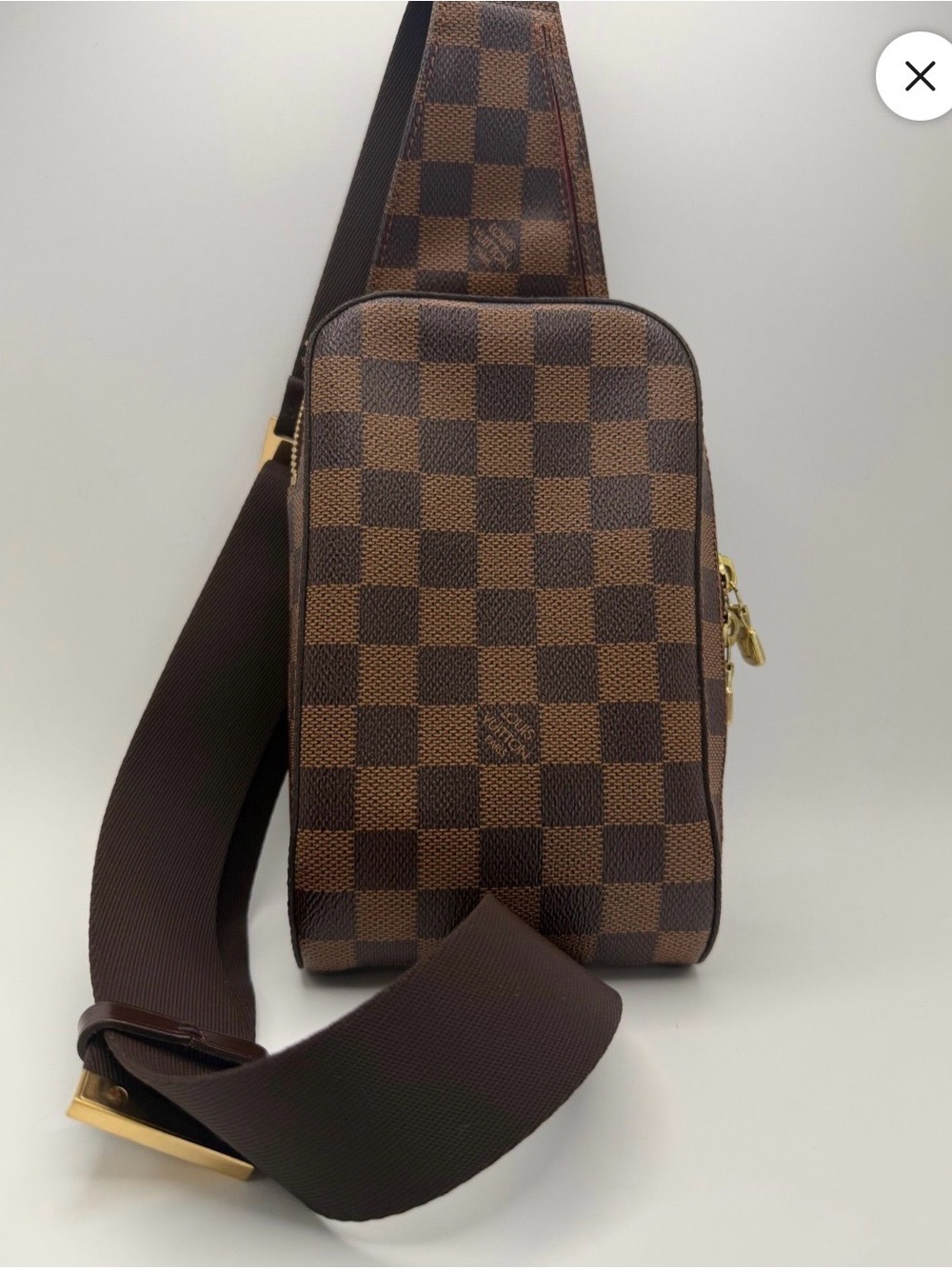 Louis Vuitton Damier Ebene Geronimo belt/sling bag